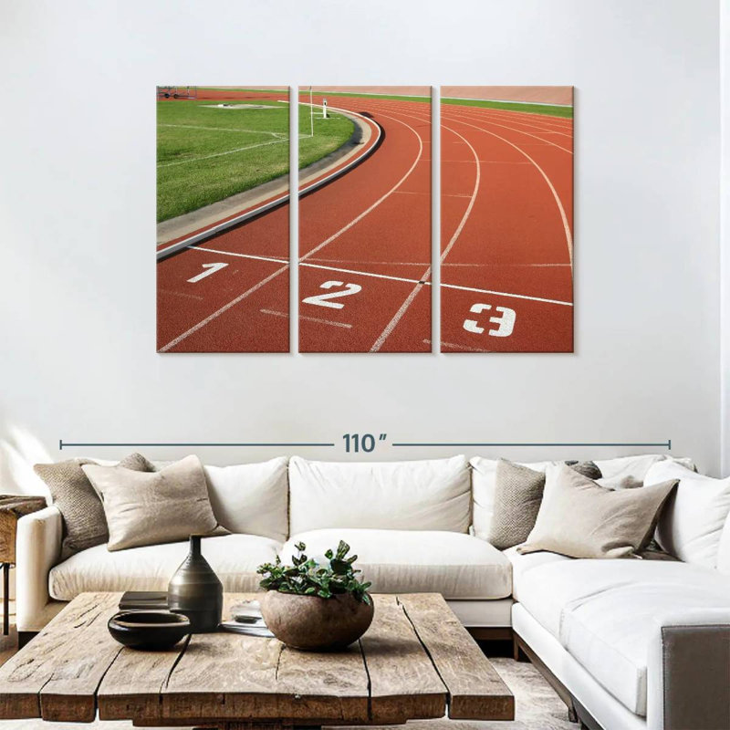 Pistes d'athlétisme, H 48 po x l 74 po