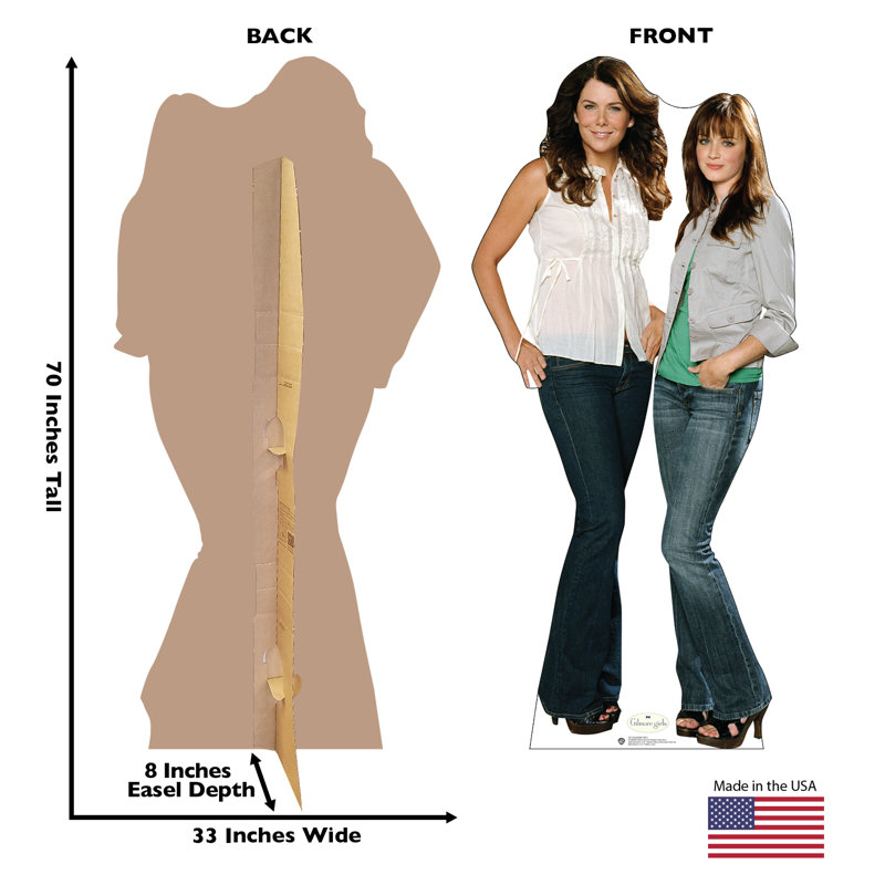 70'' Gilmore Girls Cardboard Standup with Easel Back