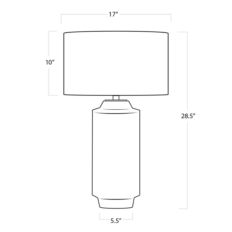 Lampe de table en céramique Dayton