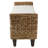 Calne Upholstered Wicker Bench