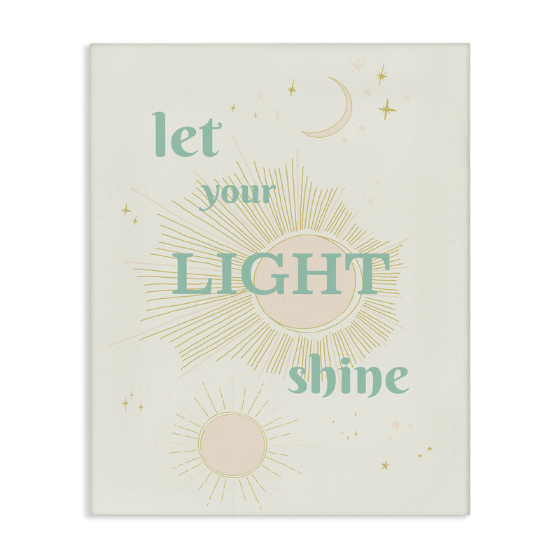 Let Your Light Shine Canvas, design par Sweet Melody Designs, H 20 po x l 16 po