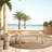 Bugarin Outdoor Aluminum Coffee Table