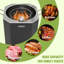Friteuse à dinde sans huile pour l'extérieur, friteuse à grande capacité avec panier, fumoir à barbecue, 6 000 BTU