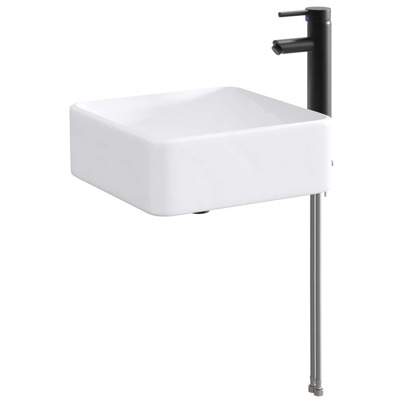 Belfry Bathroom 370mm W Metal Sink, Matte Black