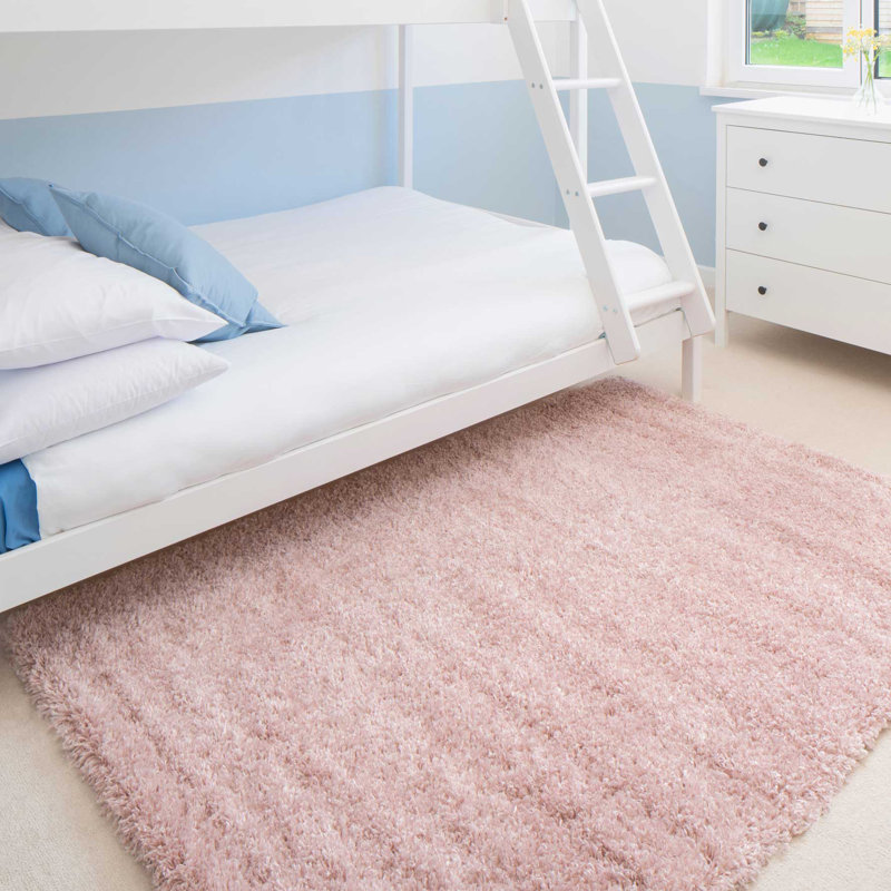 Anastazie Solid Colour Shag Area Rug, Rectangle 80 x 150cm