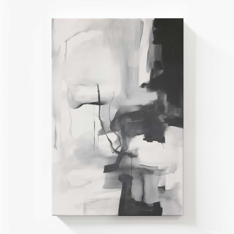 Impression sur toile monochrome Whisper II, Toile tendue, 54" H x 36" W x 1.25" D