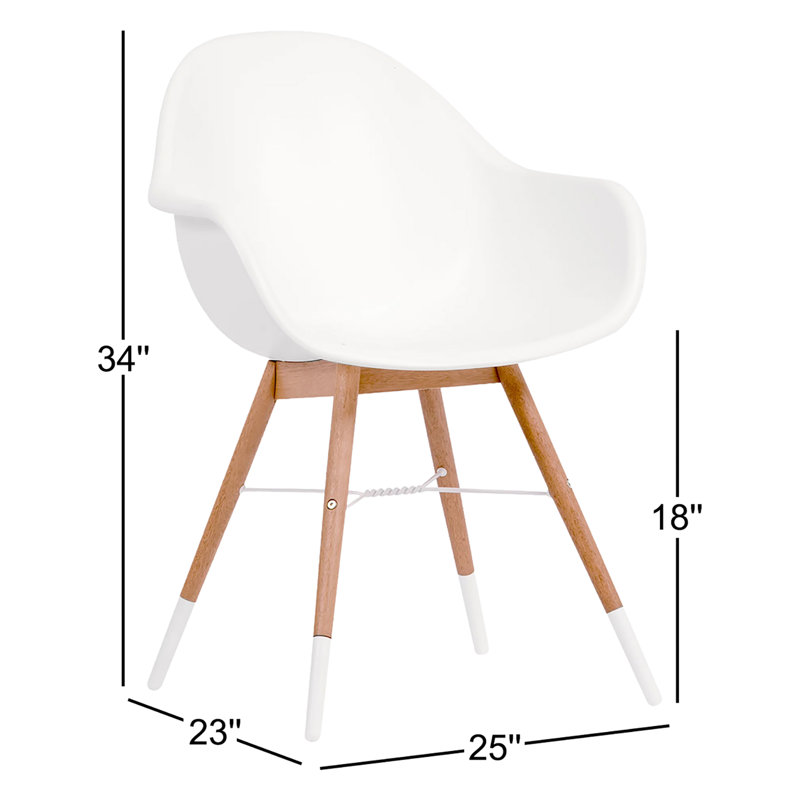 Ensemble de 2 chaises de patio Alyisa, Teck clair