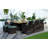 6 - Person Patio Dining Set Umbrella Hole Included Rectangular Table with Cushions Included-93843005-93842996