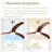 52-Inch Flush Mount Solid Wood Ceiling Fan Light Kit-49054017