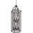  12-Light Candelabra Lantern Tiered Chandelier with Clear Beveled Glass Panels-11801120