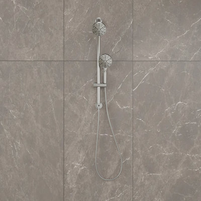 Dual Shower Head 1.8 GPM with Self-Cleaning