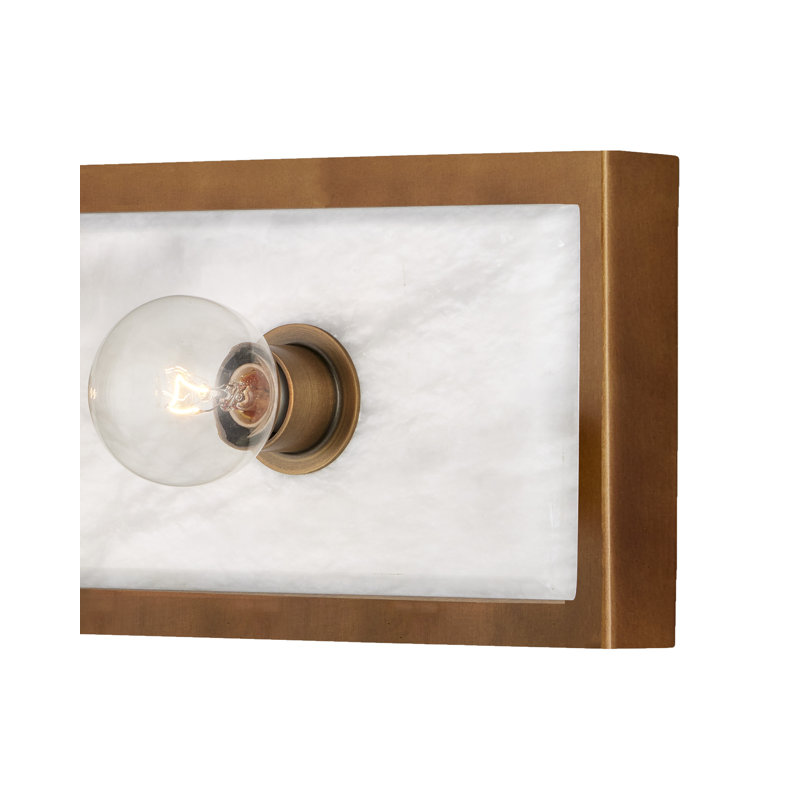 Applique murale moyenne en laiton Berdine, Naturel / laiton antique