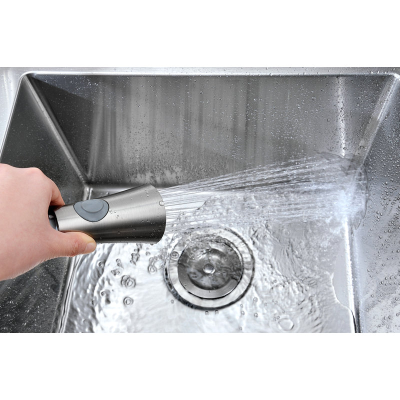 ANZZI Pull Down Kitchen Faucet, Brushed Nickel