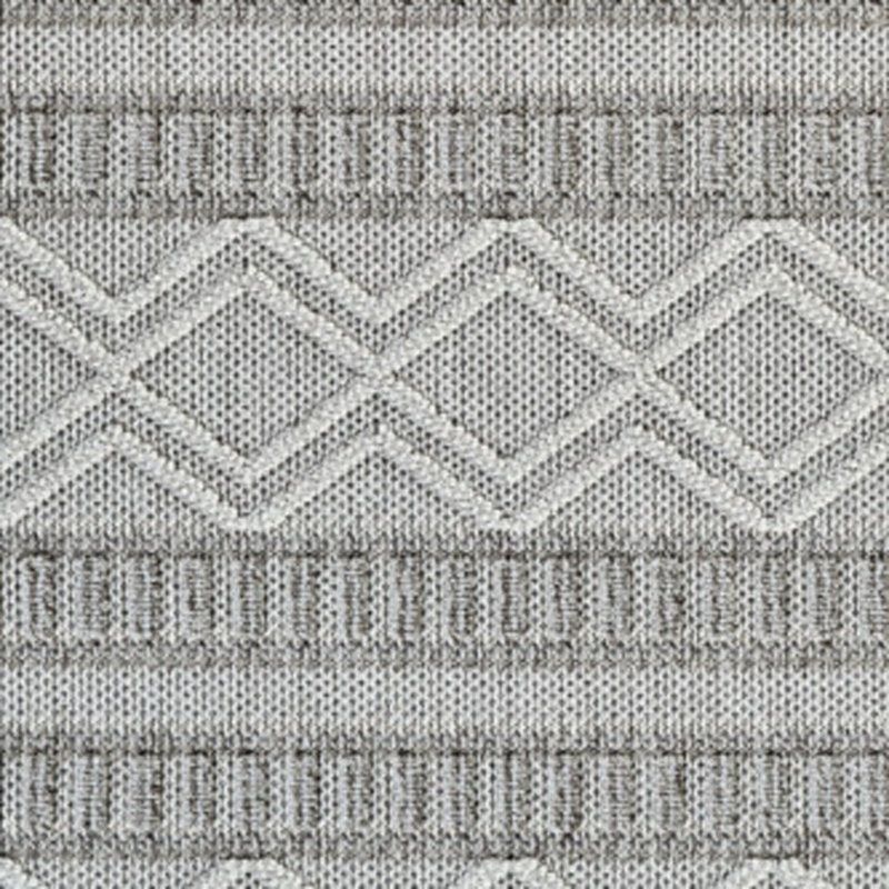 Tapis rayé beige et gris intérieur délavé