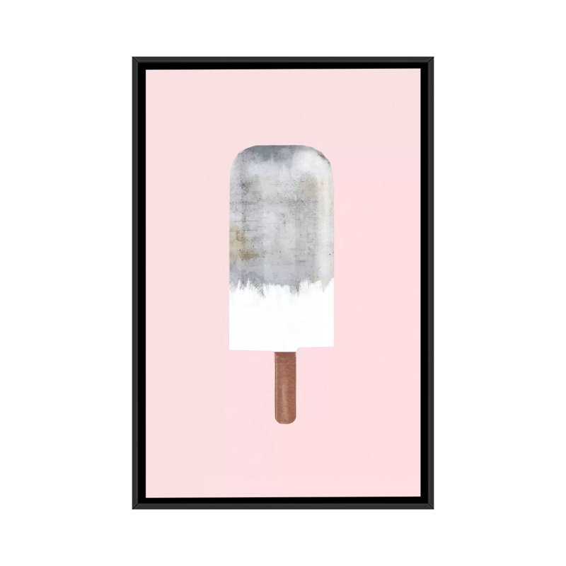 «Concrete Popsicle», impression sur toile tendue, H 26 po x l 18 po x P 1,5 po, Toile encadrée noire, Pas de tapis