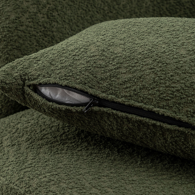 Fauteuil pivotant Bulle, Mélange de polyester vert