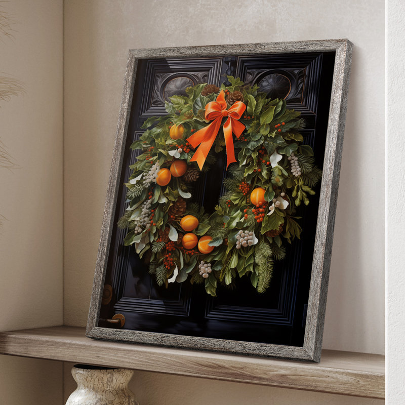 «Christmas Holiday Art» DCLIX, reproduction encadrée - bois massif, H 11 po x l 9 po