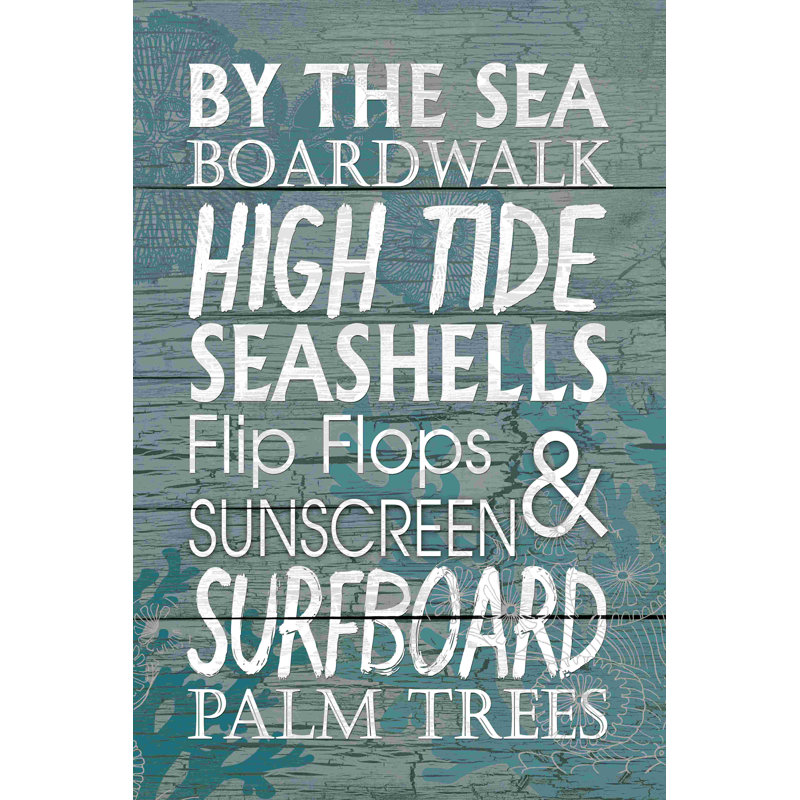 «Beach Type», impression sur toile tendue, H 18 po x l 12 po