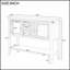 Buffet Cambridge Series avec tablette inférieure pour un rangement et une présentation élégants-489416004