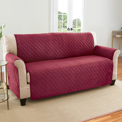 Polyester T-Cushion Sofa Slipcover