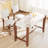 3-Piece Counter Height Dining Table Set For 2, Faux Marble Bar Table And 2 Upholstered-Seat Chairs, Mid-Century Modern Dining Set For Dining Room, Pub Kitchen, Small Place