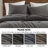 Lyon Oversized Cozy Cotton Waffle Washed Comforter Set-114221805-114221806