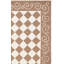 Tapis géométrique en laine crocheté à la main Brayton-21279202