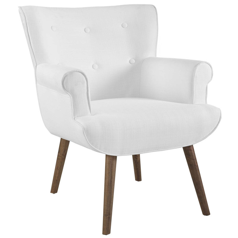 Fauteuil rembourré par Modway, Blanc