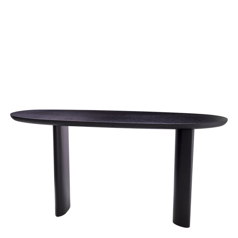 Console Table Lindner Black Veneer - Legs, Black