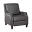 Fauteuil inclinable à dossier poussoir de style transitionnel avec fauteuil à mouvement 1 pièce-2140096446