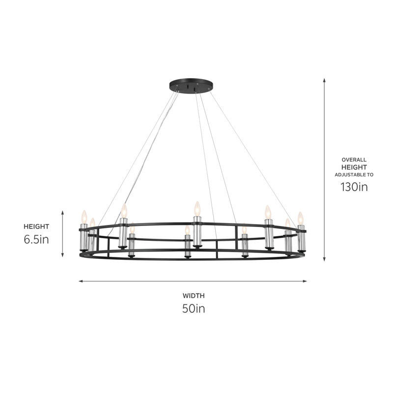 Chandelier, Black