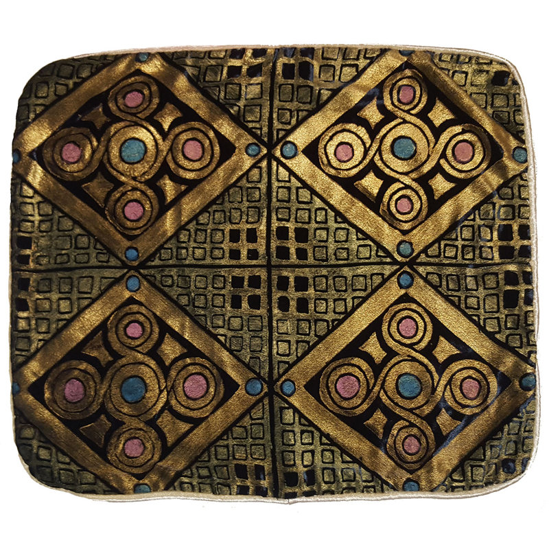 Mosaico 1 I Rectangular Pillow Cover, Rectangle 19"H x 32"W, Velvet