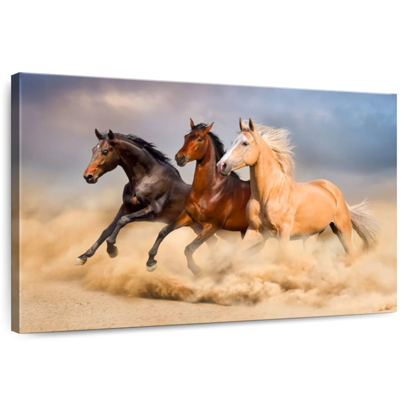 Chevaux Brampt, H 24 po x l 36 po
