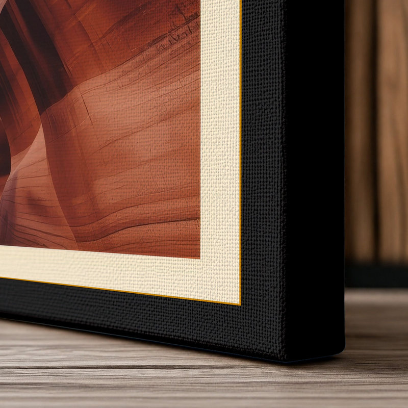 Canyon Light Coastal - Wrapped Canvas, 24x16 - 61.0 x 40.6 cm, Black Border