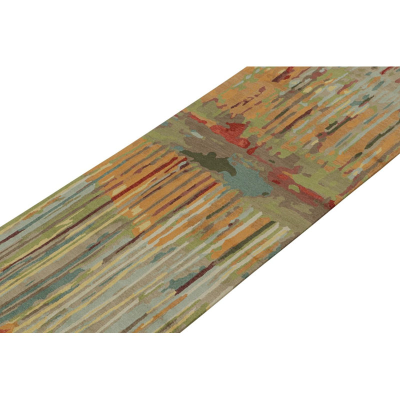 Handmade Silk and Wool Area Rug
