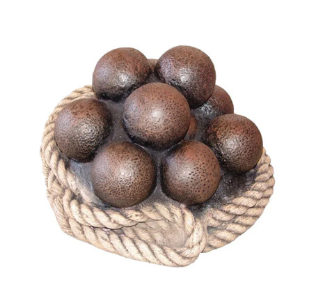 Statue taille réelle Marwanga Cannon Balls And Rope