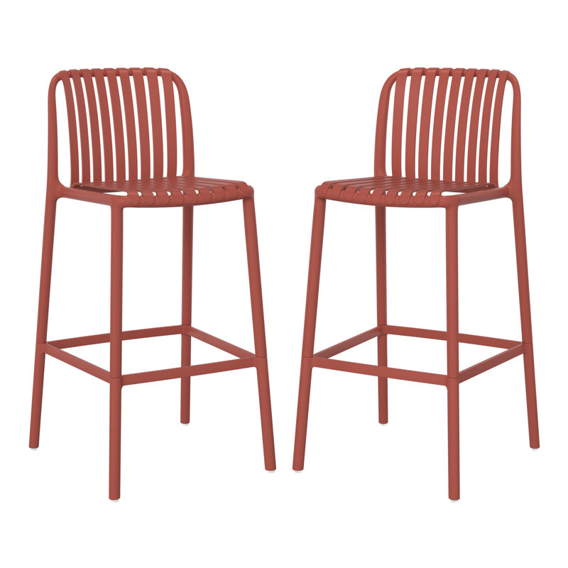 Tabouret de bar 29,5 po, Rouge