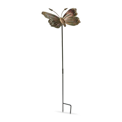 Butterfly Garden Stake Gold Iron Everyday