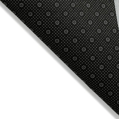 5' X 8' Gray Black And Ivory Plaid Washable Indoor Outdoor Area Rug