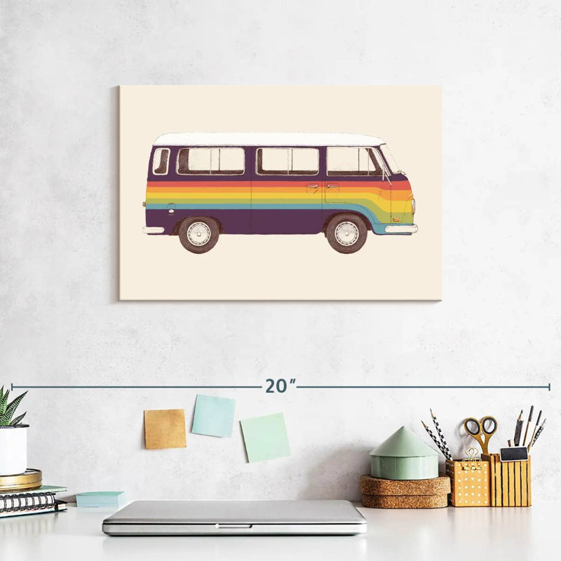 Mehar Rainbow Van, 8" H x 12" W