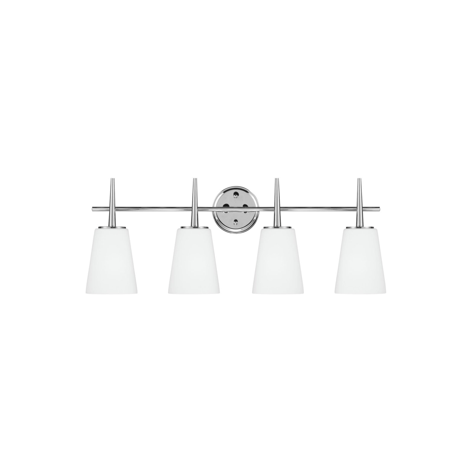 Erlandson 4 Light Dimmable Vanity Light, 100W A19 Medium, Chrome