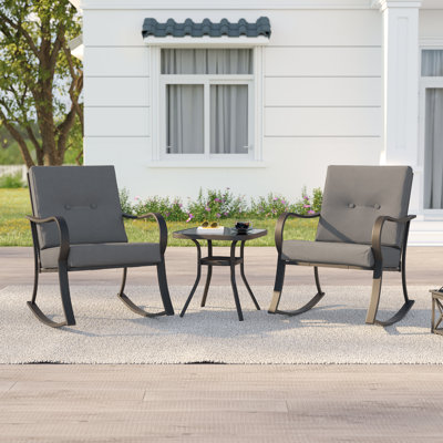 Anea 2 - Person Patio Conversation Set with Cushions