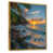 Toile avec cadre flottant or