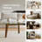 Glass Top Coffee Table With Solid Wood Frame