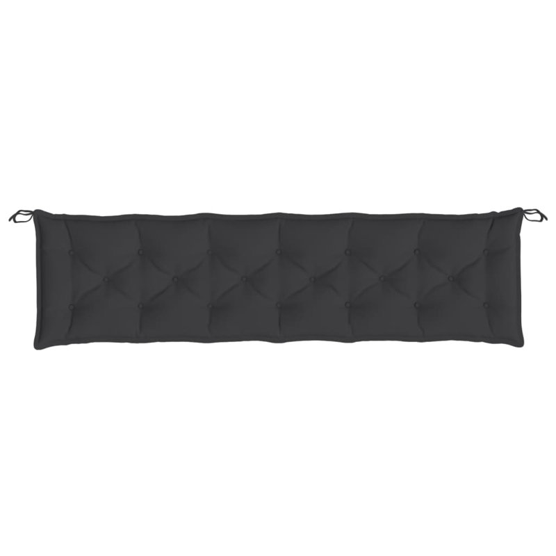 Outdoor 2.8'' Bench Seat Cushion, 78.7" W x 19.7" D, Black