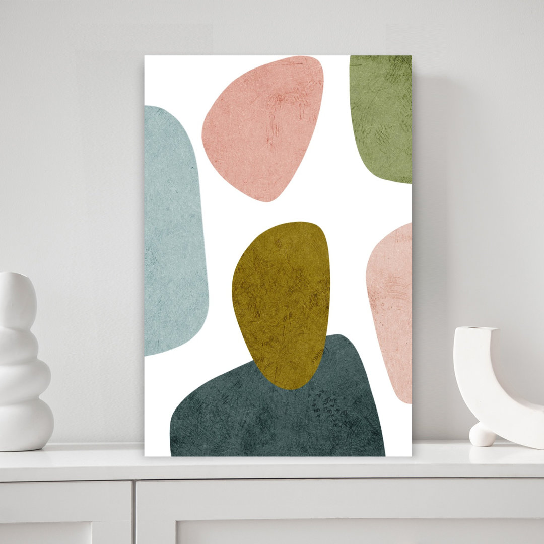 Modern Shapes 2 Abstract Contemporary Geometric Wall Art Print