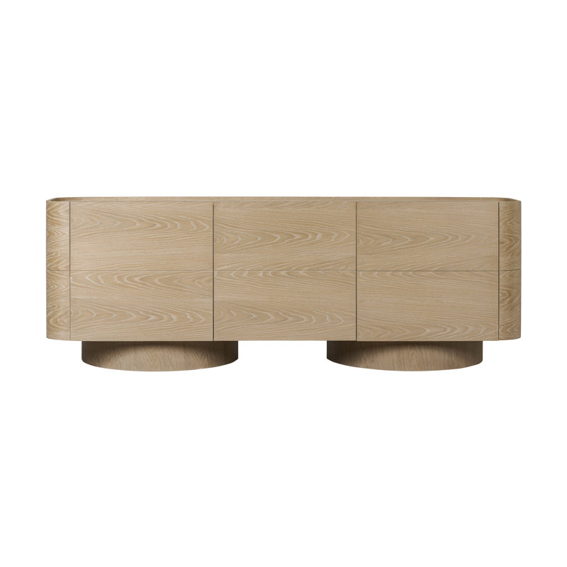 Bellevue 3-Door Sideboard, White Oak