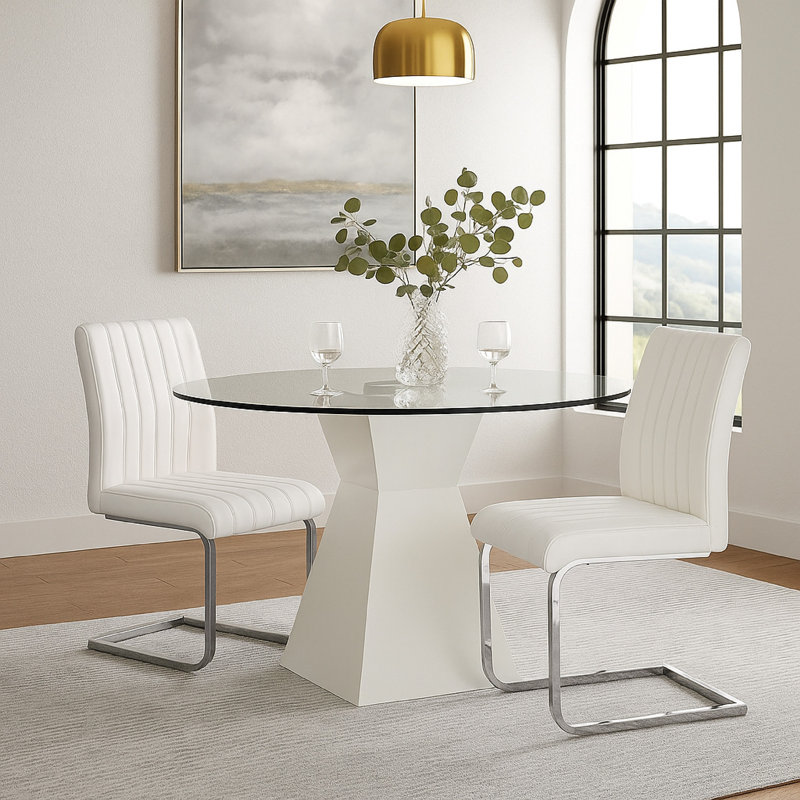Table de salle à manger Walsh, Blanc