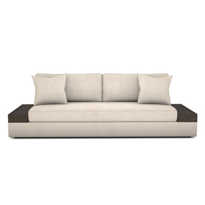 Embrace Wood Tray Arm Sofa