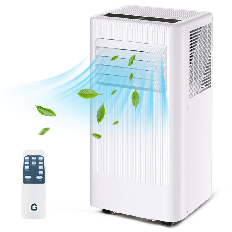 Climatiseur portatif 3 en 1 8 000 BTU - Refroidissement, déshumidificateur, ventilateur - Unité CA mobile silencieuse pour les pièces jusqu'à 420 pieds carrés Pi. - Télécommande, ensemble de fenêtre - Solution compacte pour la maison, le bureau, le dortoir